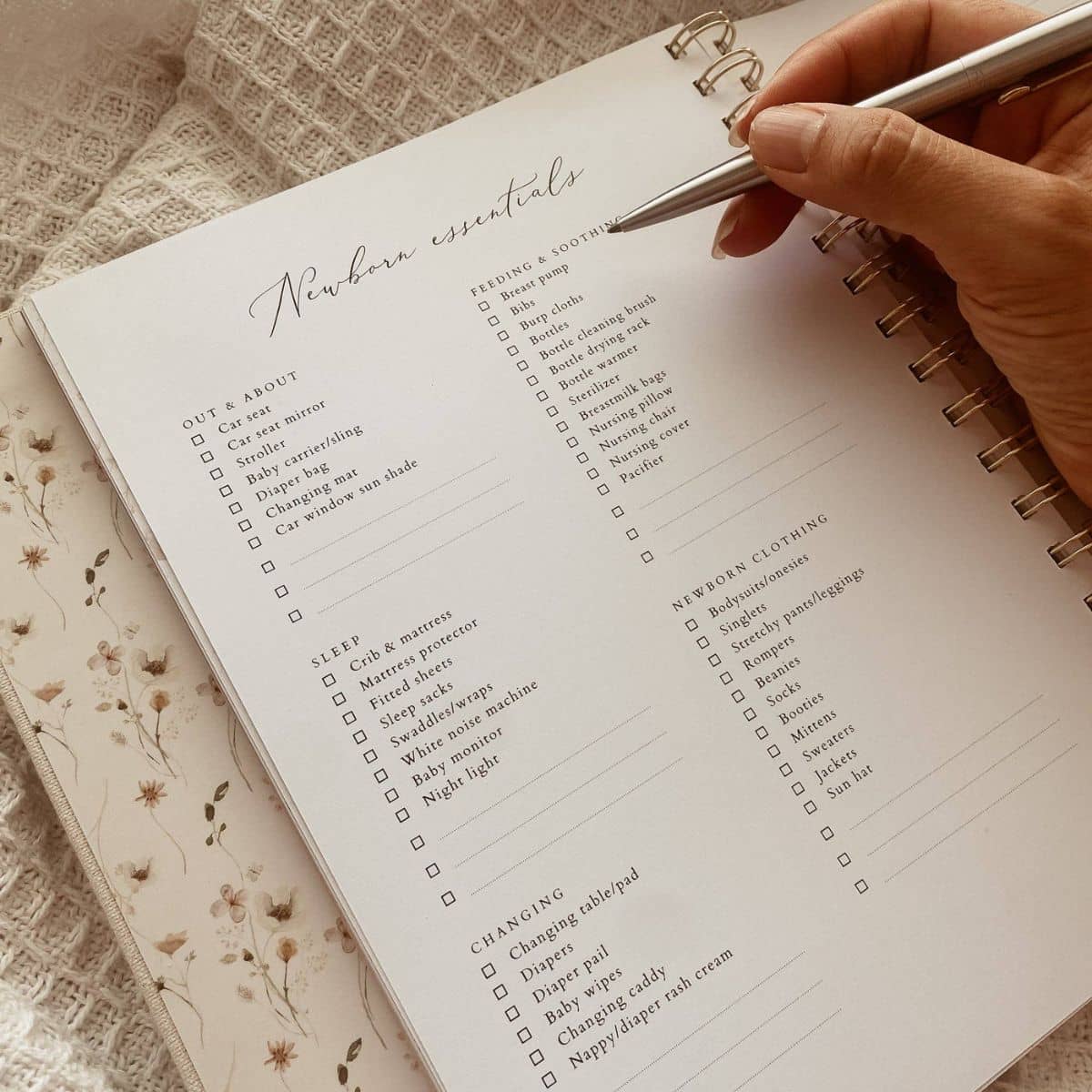 Peachly Audrey Pregnancy Journal - Beige