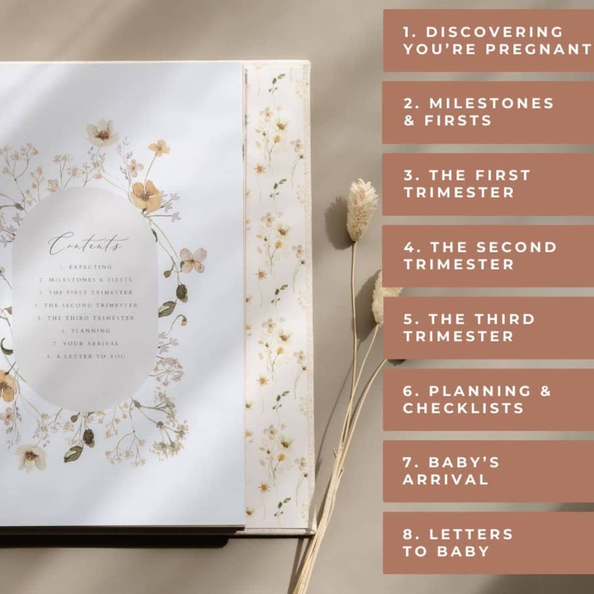 Peachly Audrey Pregnancy Journal - Sage