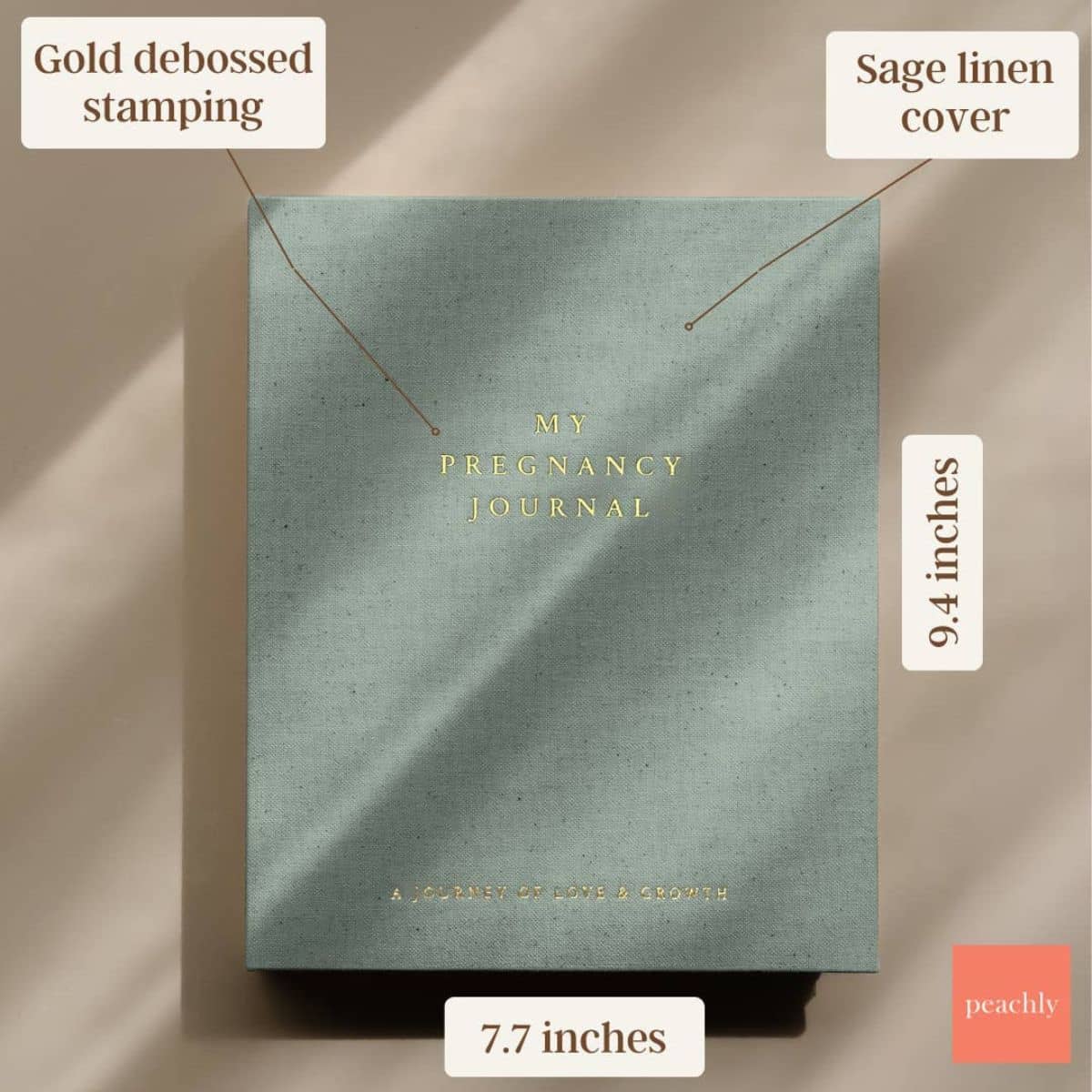 Peachly Audrey Pregnancy Journal - Sage