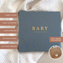 Peachly Baby Memory Book - Finn Blue