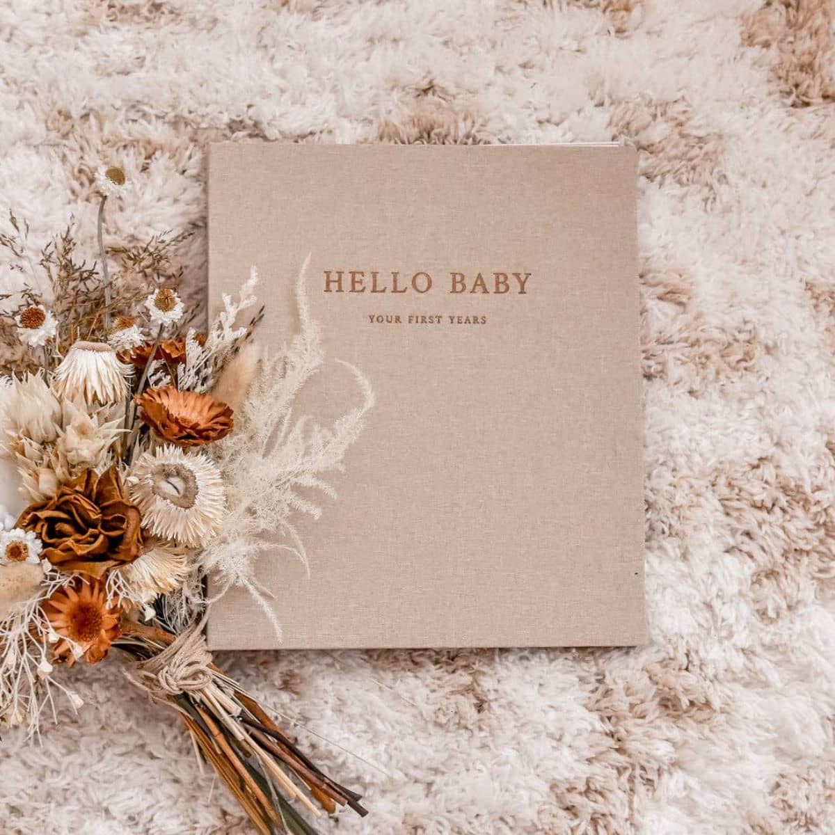 Peachly Baby Memory Book - Fleur