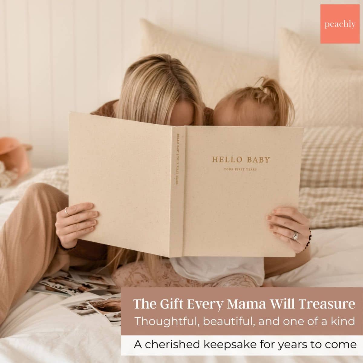 Peachly Baby Memory Book - Olive