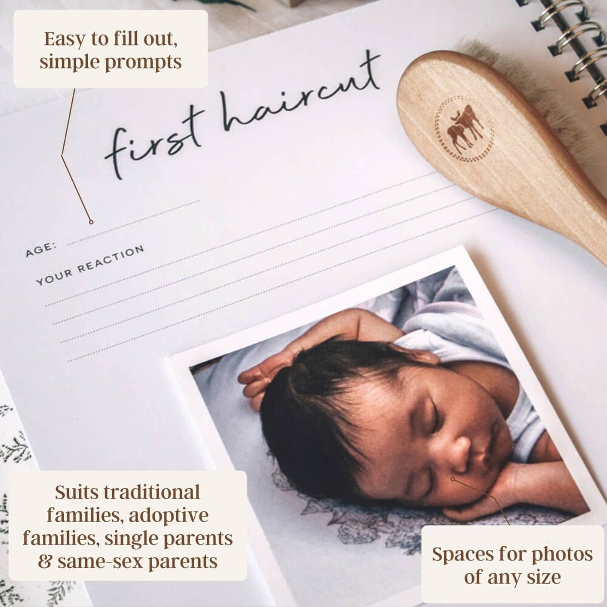 Peachly Baby Memory Book - Wild