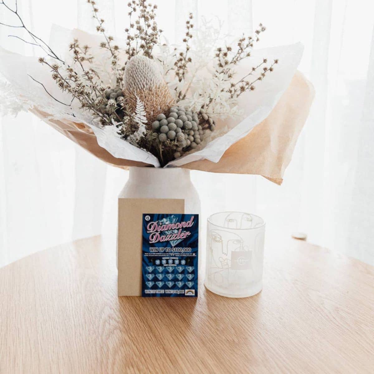 Peachly Pregnancy Announcement Replica Scratchies