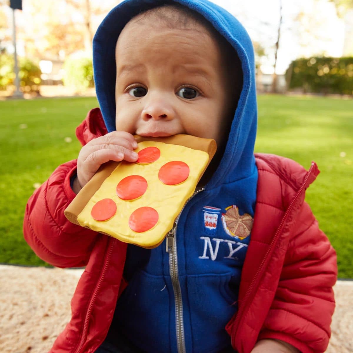 PiccoliNY Cameron’s Corner Pepperoni Slice Teether
