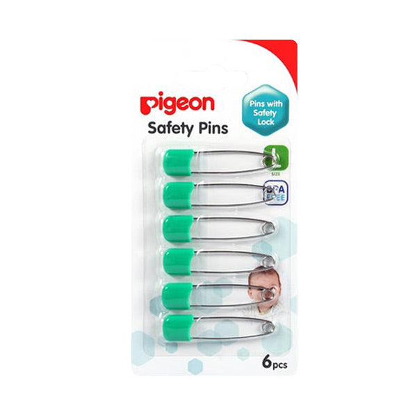 Pigeon Safety Nappy Pins - Green
