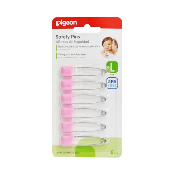Pigeon Safety Nappy Pins - Pink