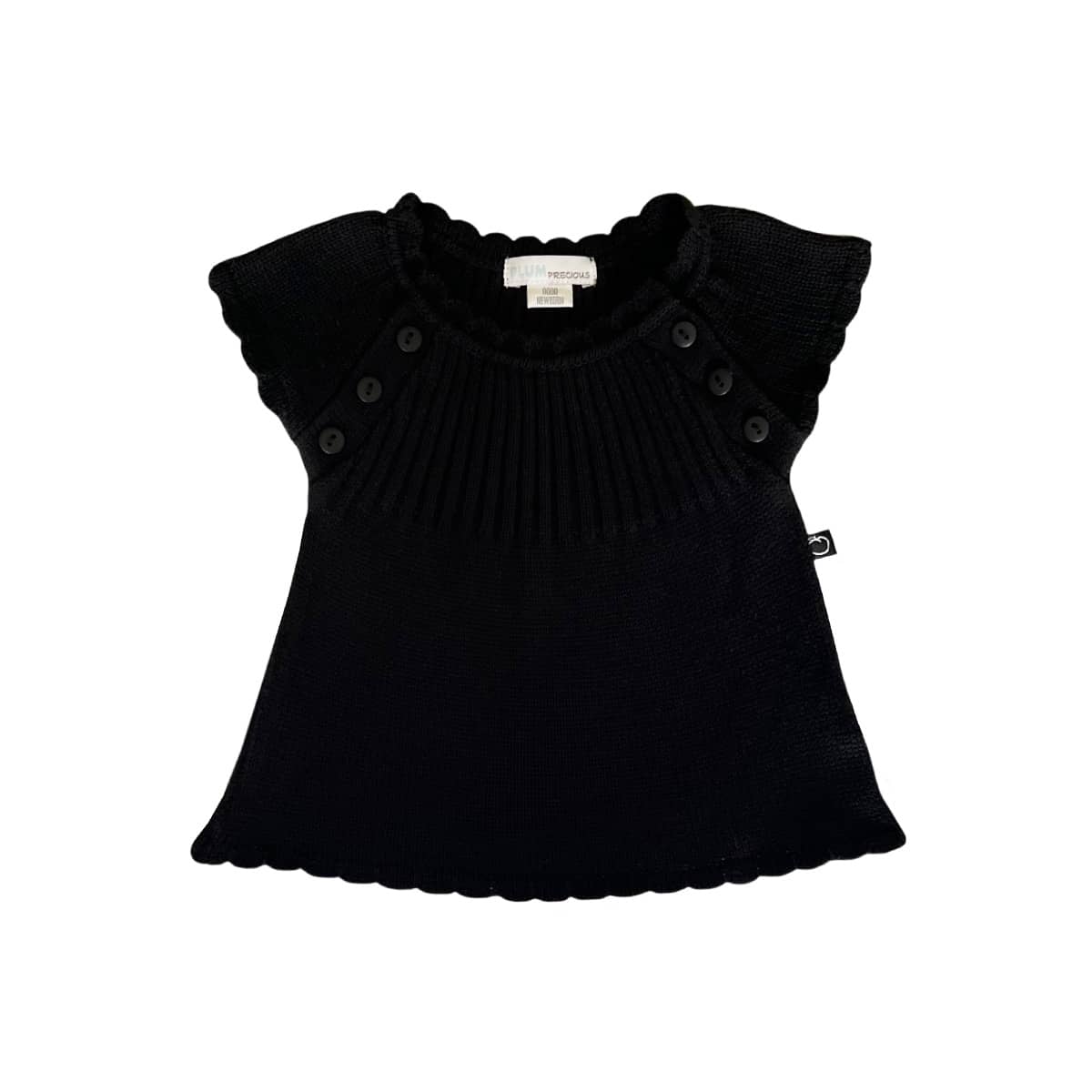 Plum Precious Knitted Dress - Black