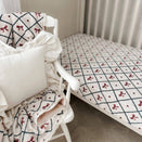 Pop Ya Tot Fitted Cotton Muslin Cot Sheet - Bow Peep
