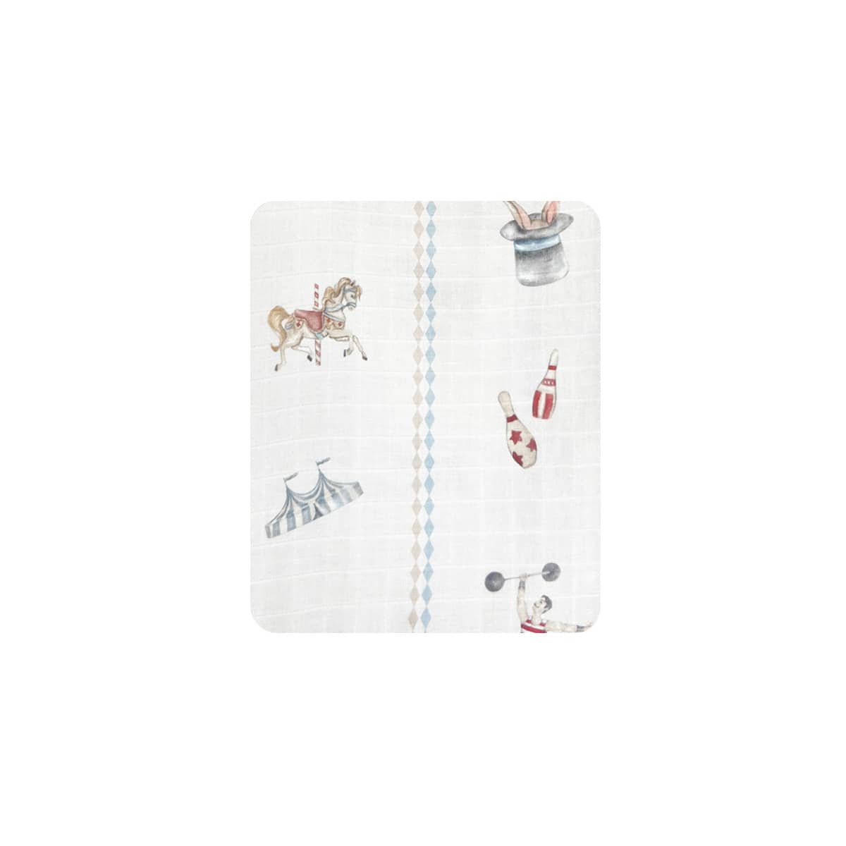 Pop Ya Tot Fitted Cotton Muslin Cot Sheet - Le Cirque