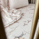 Pop Ya Tot Fitted Cotton Muslin Cot Sheet - Nightingale