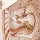 Pop Ya Tot Fitted Cotton Muslin Cot Sheet - Nightingale