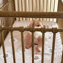Pop Ya Tot Fitted Cotton Muslin Cot Sheet -Sweet Squeak