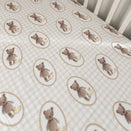 Pop Ya Tot Fitted Cotton Muslin Cot Sheet - Ted & Duck