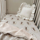 Pop Ya Tot Fitted Cotton Muslin Cot Sheet - Ted & Duck