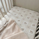 Pop Ya Tot Fitted Cotton Muslin Cot Sheet - The Rocking Horse