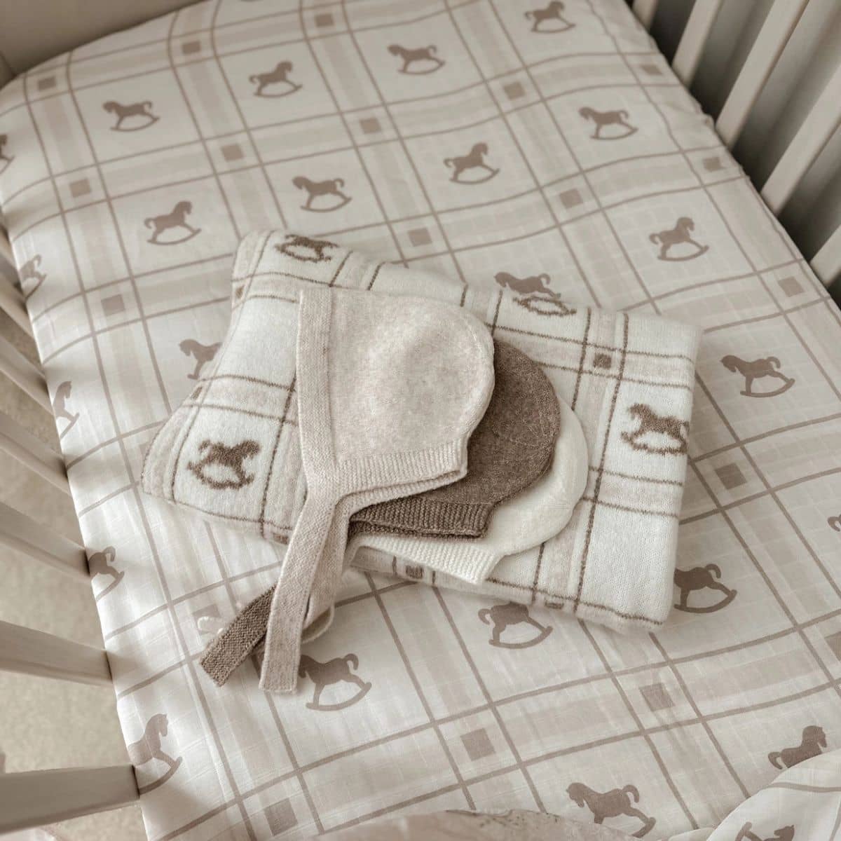 Pop Ya Tot Fitted Cotton Muslin Cot Sheet - The Rocking Horse
