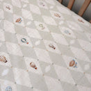 Pop Ya Tot Fitted Cotton Muslin Cot Sheet - Up and Away