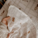 Pop Ya Tot Fur Lined Cot Blanket - Little Cottontail