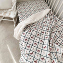 Pop Ya Tot Fur Lined Cot Blanket - Bow Peep
