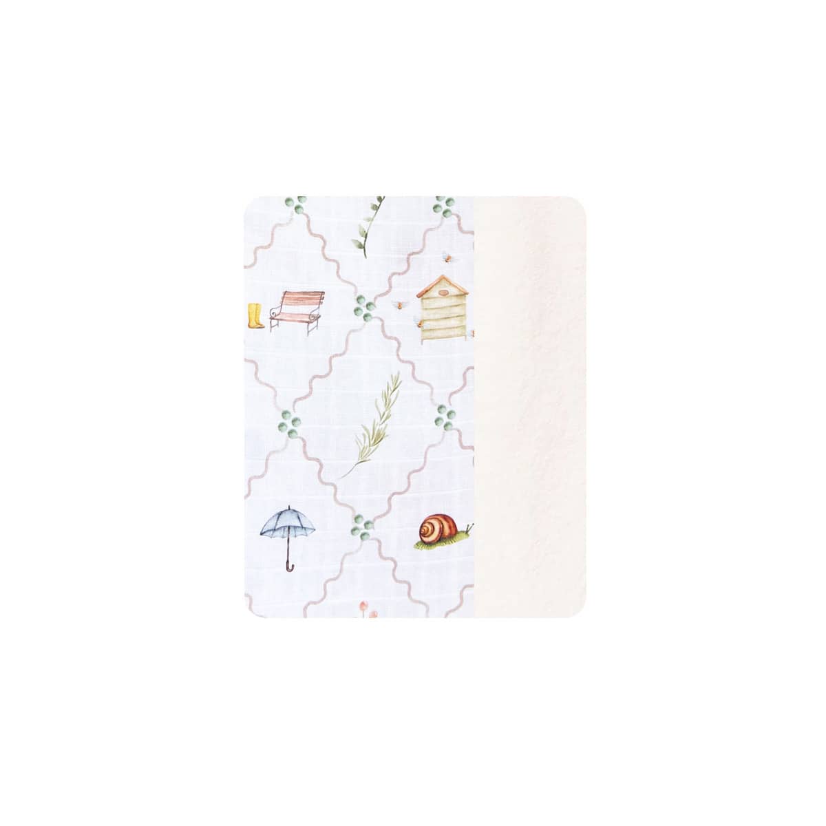 Pop Ya Tot Fur Lined Cot Blanket - Cottage Picnic