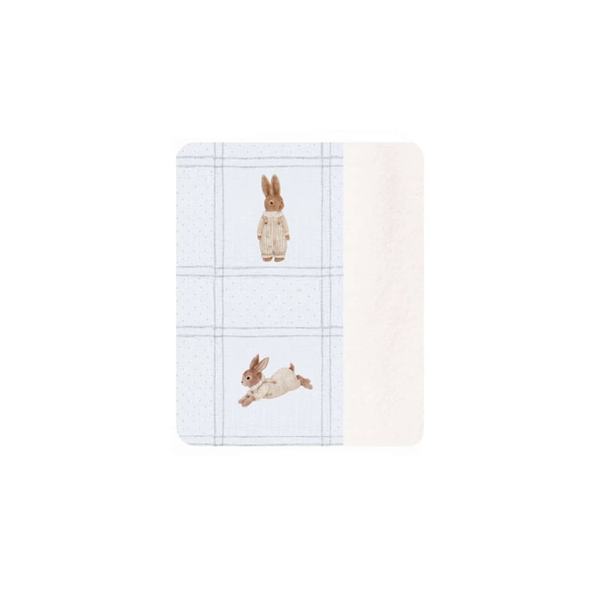 Pop Ya Tot Fur Lined Cot Blanket - Little Cottontail