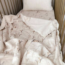 Pop Ya Tot Fur Lined Cot Blanket - Nightingale