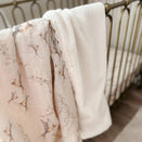 Pop Ya Tot Fur Lined Cot Blanket - Nightingale