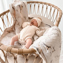Pop Ya Tot Fur Lined Cot Blanket - Nightingale