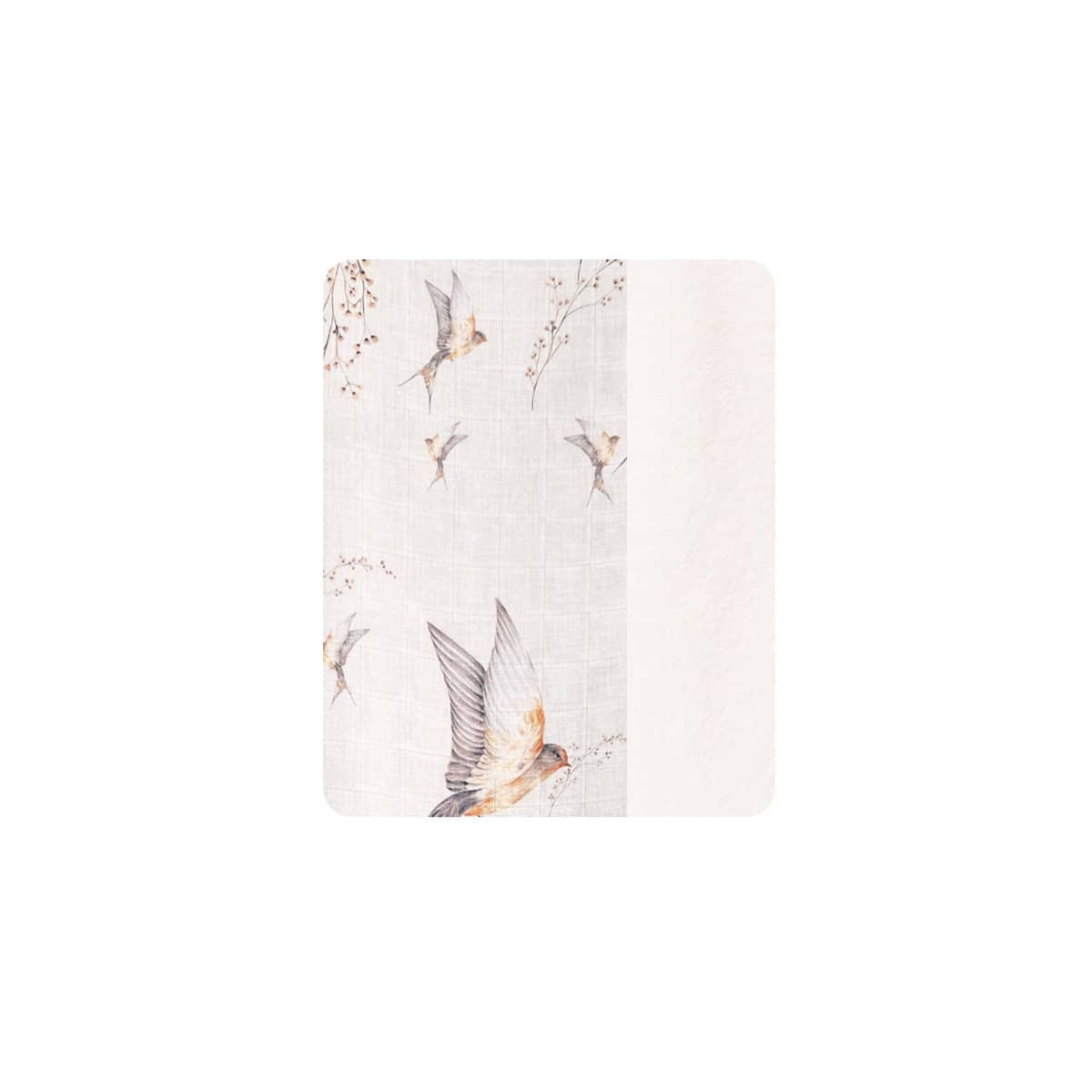 Pop Ya Tot Fur Lined Cot Blanket - Nightingale