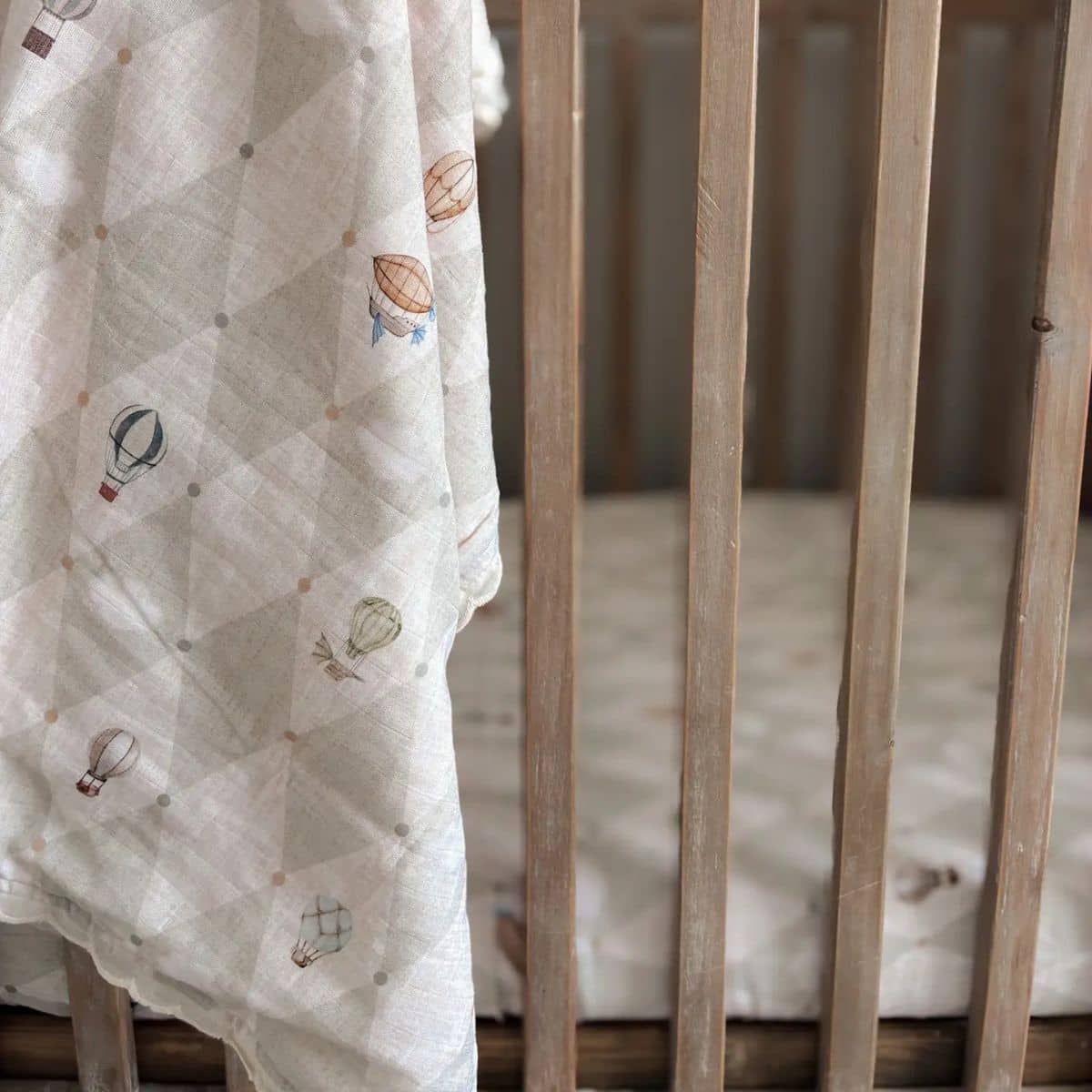 Pop Ya Tot Fur Lined Cot Blanket - Up and Away