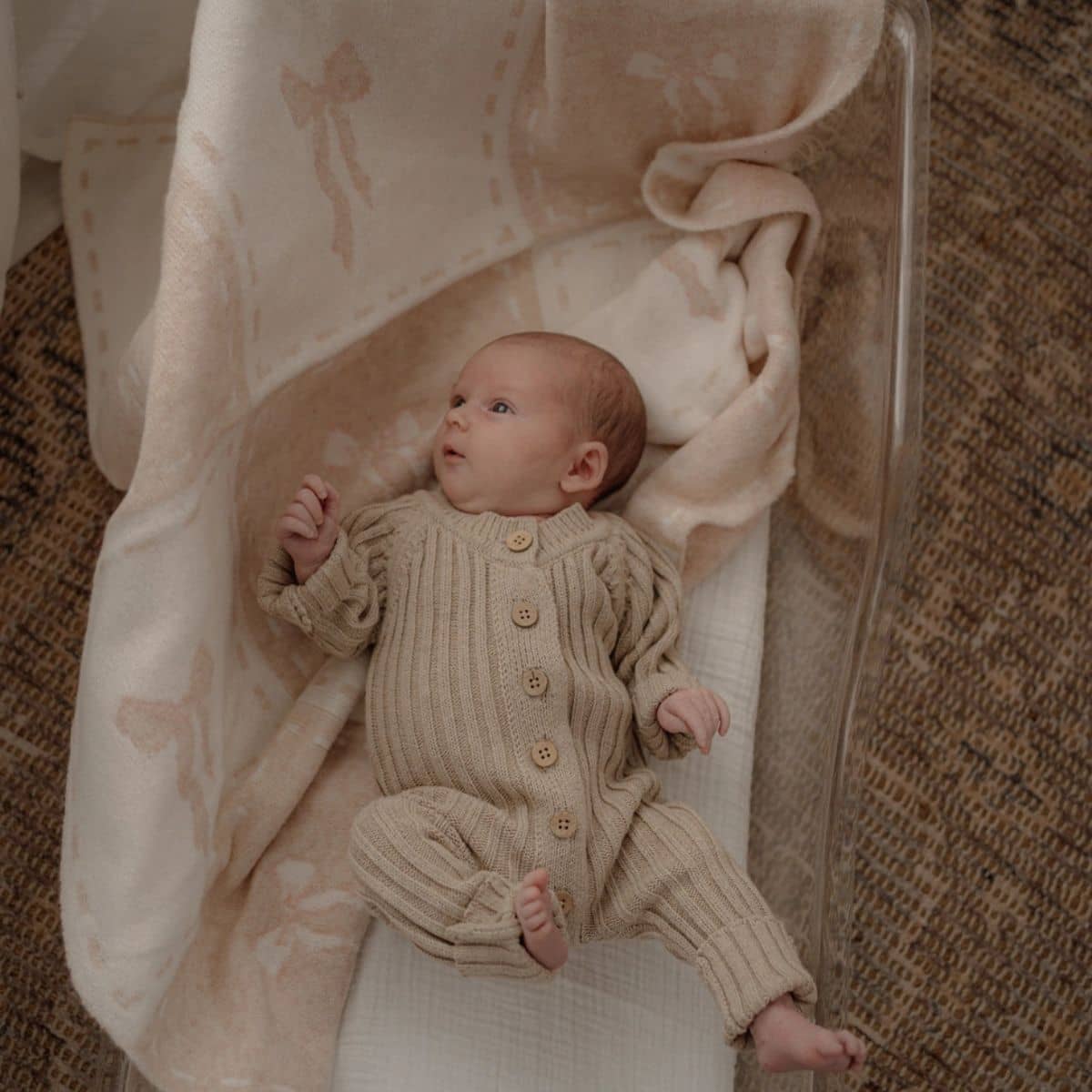 Pop Ya Tot Knitted Blanket - Bow Peep