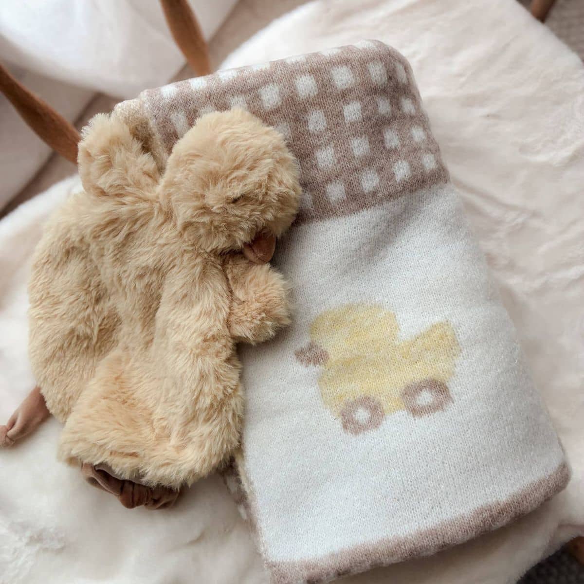 Pop Ya Tot Knitted Blanket - Once Upon a Duckling