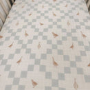 Pop Ya Tot Fitted Cotton Muslin Cot Sheet - Goosey Gander