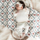 Pop Ya Tot Organic Cotton Swaddle Wrap - Bow Peep