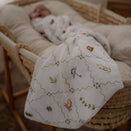 Pop Ya Tot Organic Cotton Swaddle Wrap - Cottage Picnic