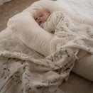 Pop Ya Tot Organic Cotton Swaddle Wrap - Fleur Blanche