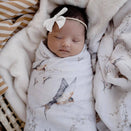 Pop Ya Tot Organic Cotton Swaddle Wrap - Nightingale