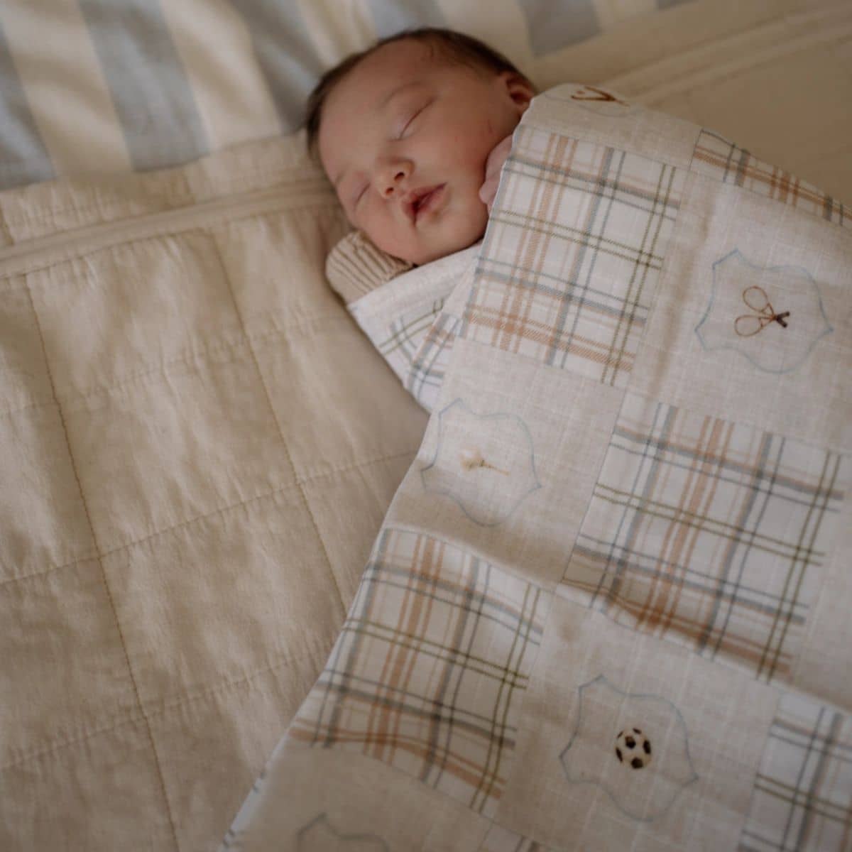 Pop Ya Tot Organic Cotton Swaddle Wrap - Old Sport