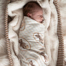 Pop Ya Tot Organic Cotton Swaddle Wrap - Ted & Duck