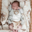 Pop Ya Tot Organic Cotton Swaddle Wrap - Ted & Duck