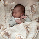 Pop Ya Tot Organic Cotton Swaddle Wrap - Ted & Duck