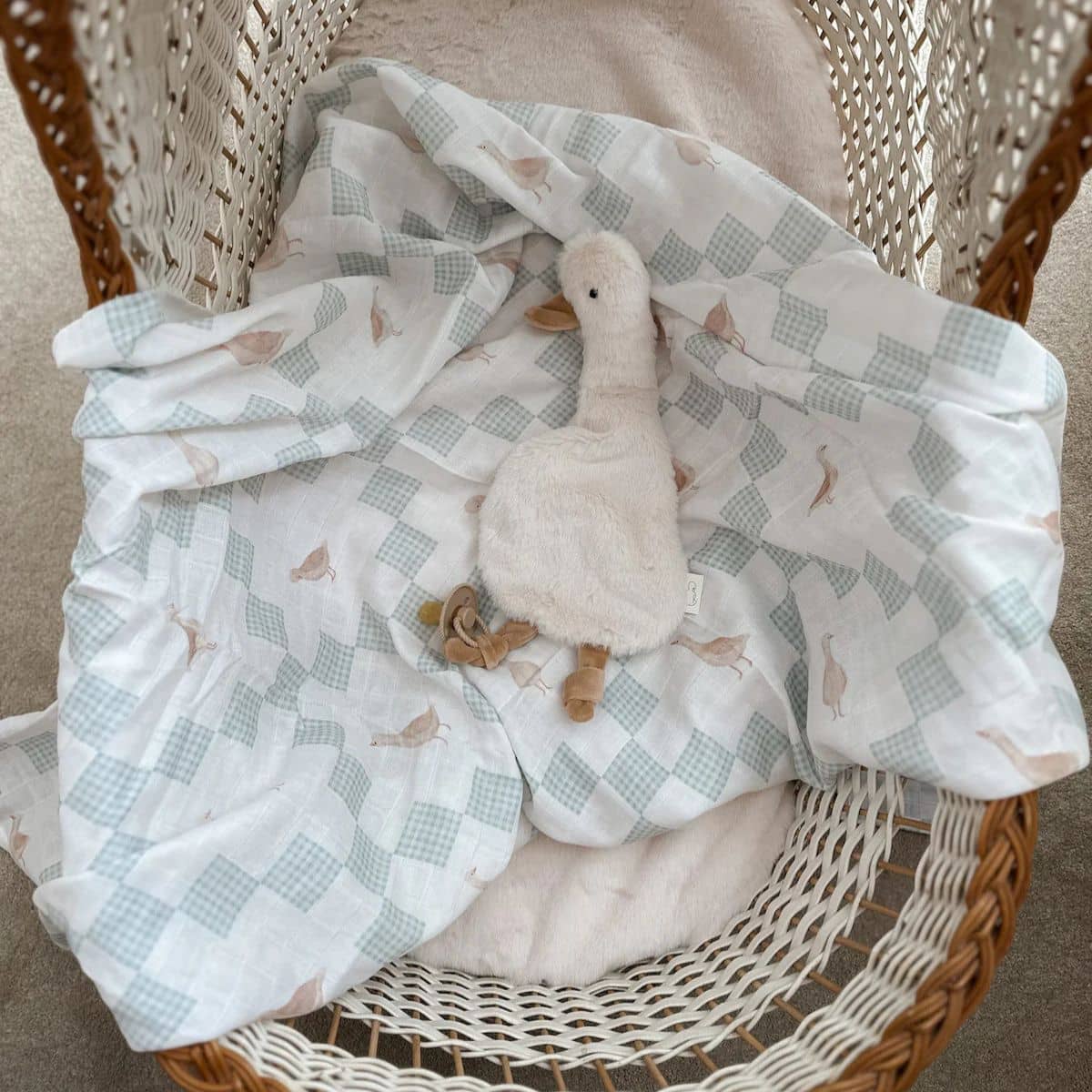 Pop Ya Tot Organic Cotton Swaddle Wrap - Goosey Gander