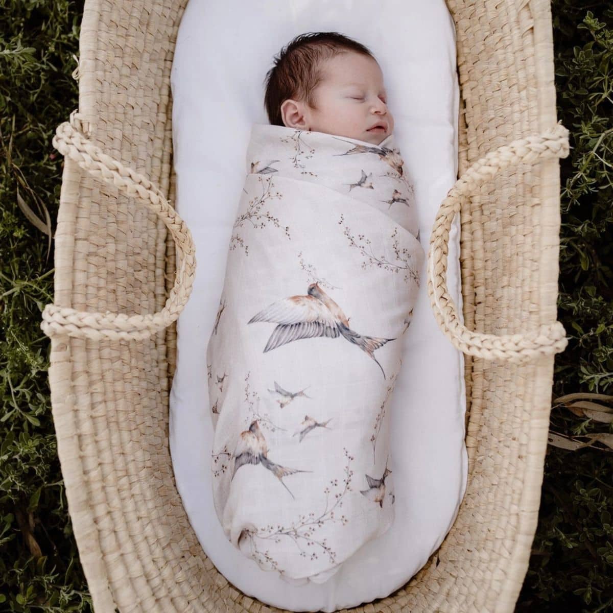 Pop Ya Tot Organic Cotton Swaddle Wrap - Nightingale