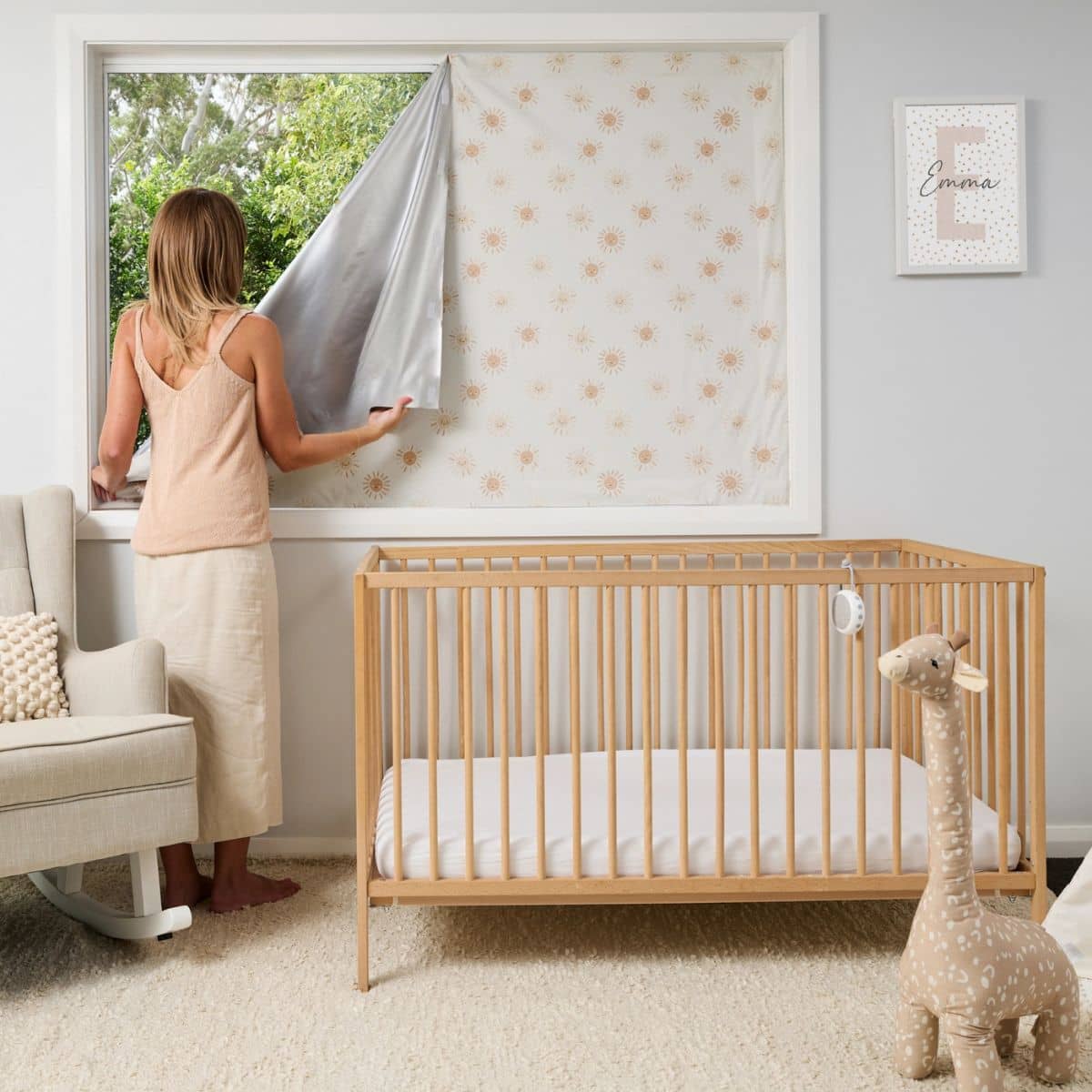 Porta Fox Cut to Size Blackout Blind - Sunny Smiles