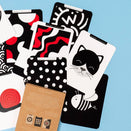 Priya & Peanut Baby High Contrast Sensory Flash Cards - Black + White