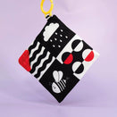 Priya & Peanut Baby Sensory Crinkle Square - Black + White