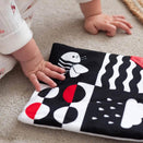 Priya & Peanut Baby Sensory Crinkle Square - Black + White