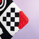 Priya & Peanut Baby Sensory Crinkle Square - Black + White