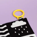 Priya & Peanut Baby Sensory Crinkle Square - Black + White